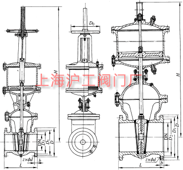 Z6s41HZ6s41YZ6s41F  PN16~PN63 ֶШʽբҪμṹߴʾͼ